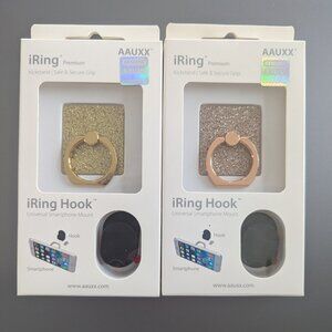 iRing Hook Universal Smartphone Mount - 1 - Rose Gold and 1 - Gold